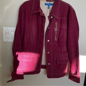 Rare find Escada Sport Magenta Jacket with Gold made in Italy like new grunge